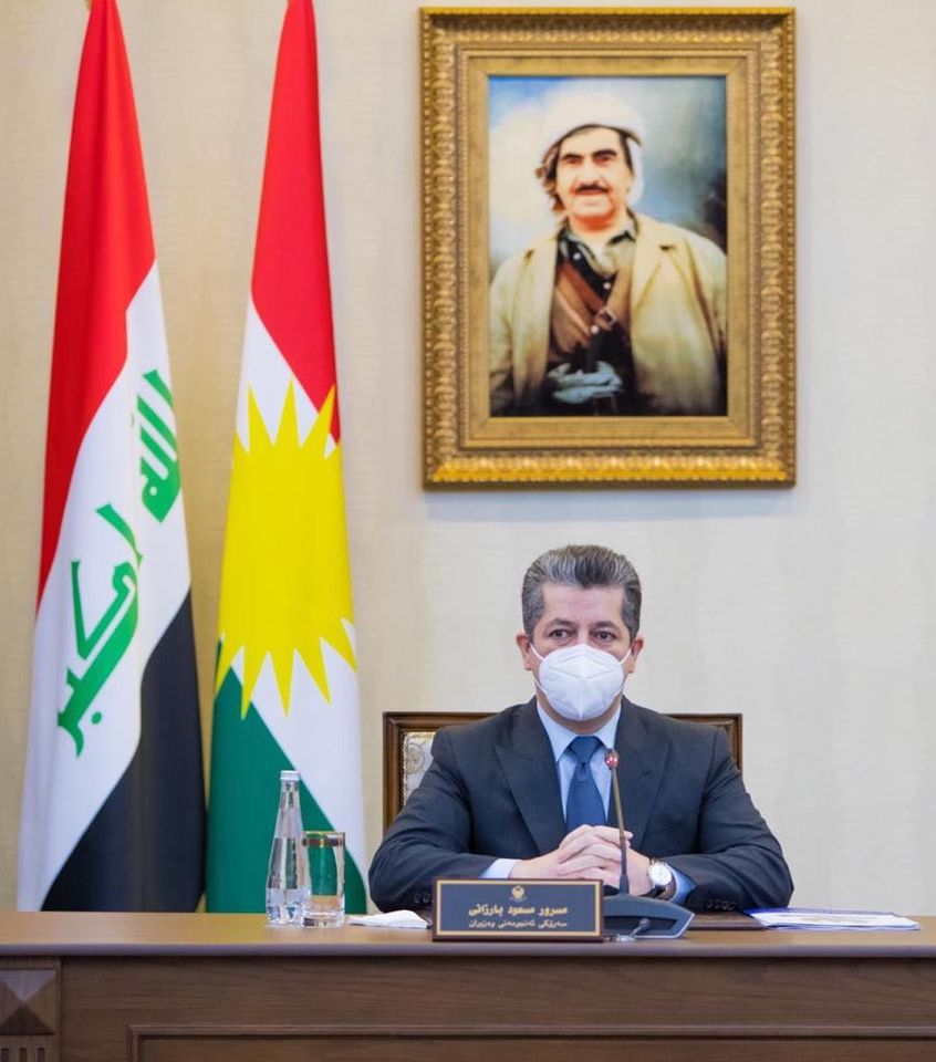 سەرۆکی حکومەتی هەرێمی کوردستان سەرپەرشتی کۆبوونەوەیەکی ئەنجوومەنی باڵای ئابووری دەکات